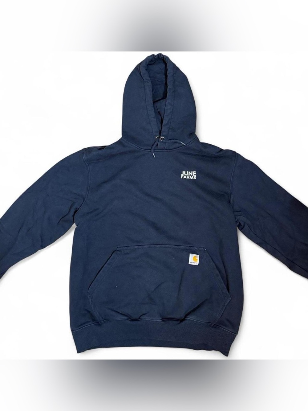 Carhartt Rain Defender Navy Hoodie Loose Fit Size L